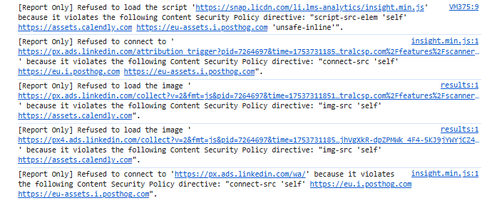 CSP violation